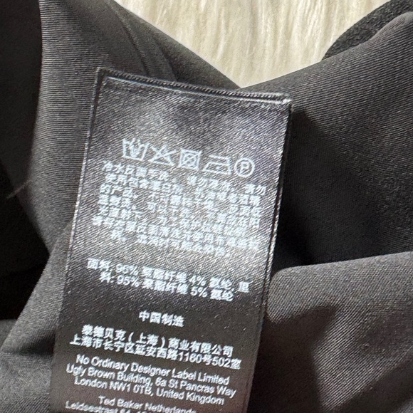 Ted Baker London Tilolah Black Sheath Dress Sz 4 - Picture 8 of 9